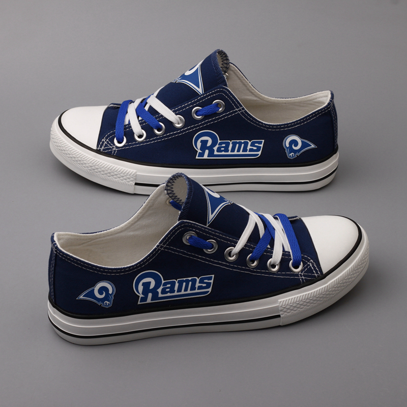 Women's Los Angeles Rams Repeat Print Low Top Sneakers 001